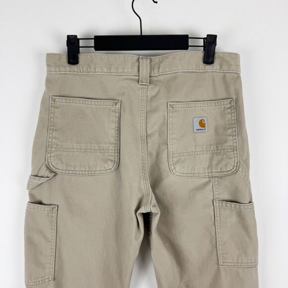 Carhartt B324 FDK Pants Men's Work Relaxed Fit Tan Utility Carpenter - Picture 6 of 16